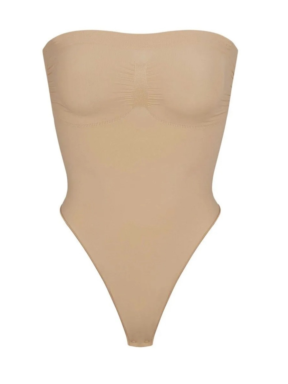 SKIMS Strapless Seamless Thong Bodysuit in Nude